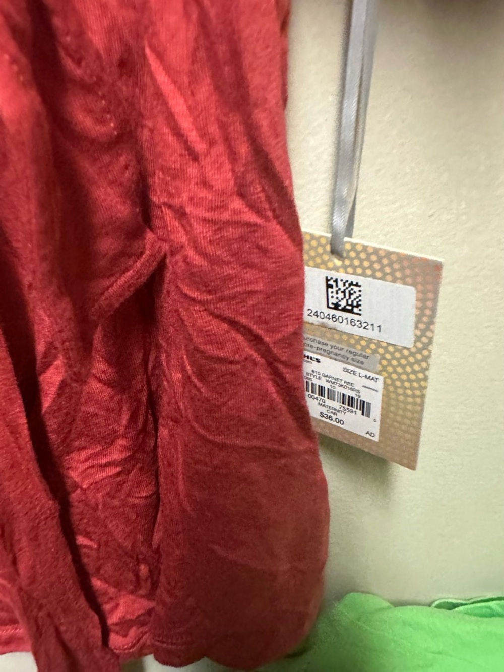 a:glow Red Wrap-Front Blouse - Picture 3 of 6